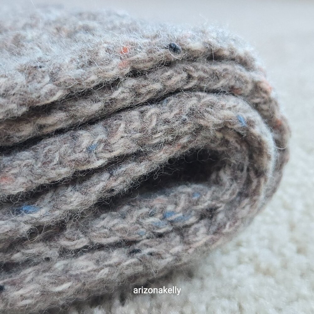 NWOT Barbour Thick Cable Knit Tweedy Donegal-style Wool Blend Scarf - Picture 15 of 15